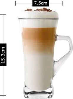 Luxe Latte Macchiato Glazen - Irish Coffee Glazen - Latte Glazen - 330 ML - 6 Stuks -Huishoudelijk Serviesgoed 883x1200 2