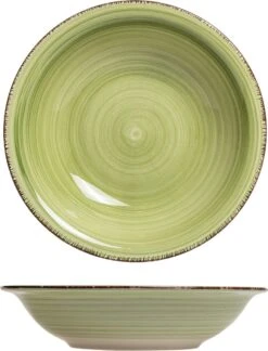 Studio Tavola Diepe Borden Summer Green ø 21 Cm - 6 Stuks -Huishoudelijk Serviesgoed 915x1200 2