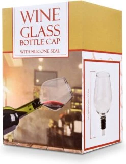 MikaMax Wijnfles Glas XXL - Groot Wijnglas - Past Standaard Kurk Op - 750ml -Huishoudelijk Serviesgoed 922x1200