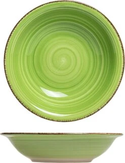 Studio Tavola Diepe Borden Summer Green ø 21 Cm - 6 Stuks -Huishoudelijk Serviesgoed 923x1200 4