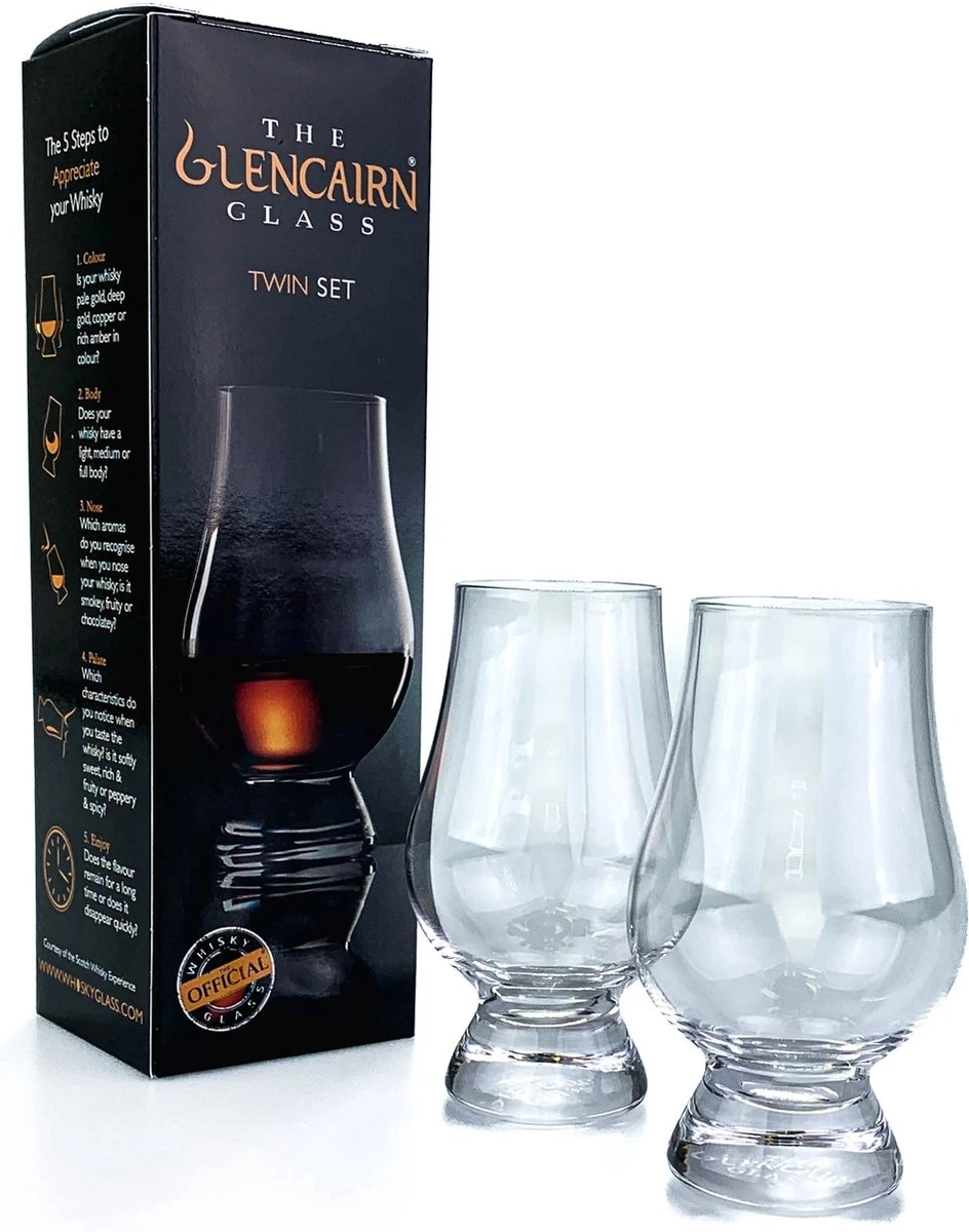 Glencairn 2x Whiskyglas Twinset - Kristal Loodvrij - Made In Scotland 1 Glencairn 2x Whiskyglas Twinset - Kristal Loodvrij - Made In Scotland