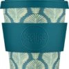 Ecoffee Cup Creasy Lu PLA - Koffiebeker To Go 240 Ml - Groenblauw Siliconen