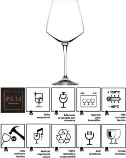 Masterpro Witte Wijnglazen 390ml - Onbreekbaar-Kristalhelder Glas - 2 Stuks -Huishoudelijk Serviesgoed 957x1200