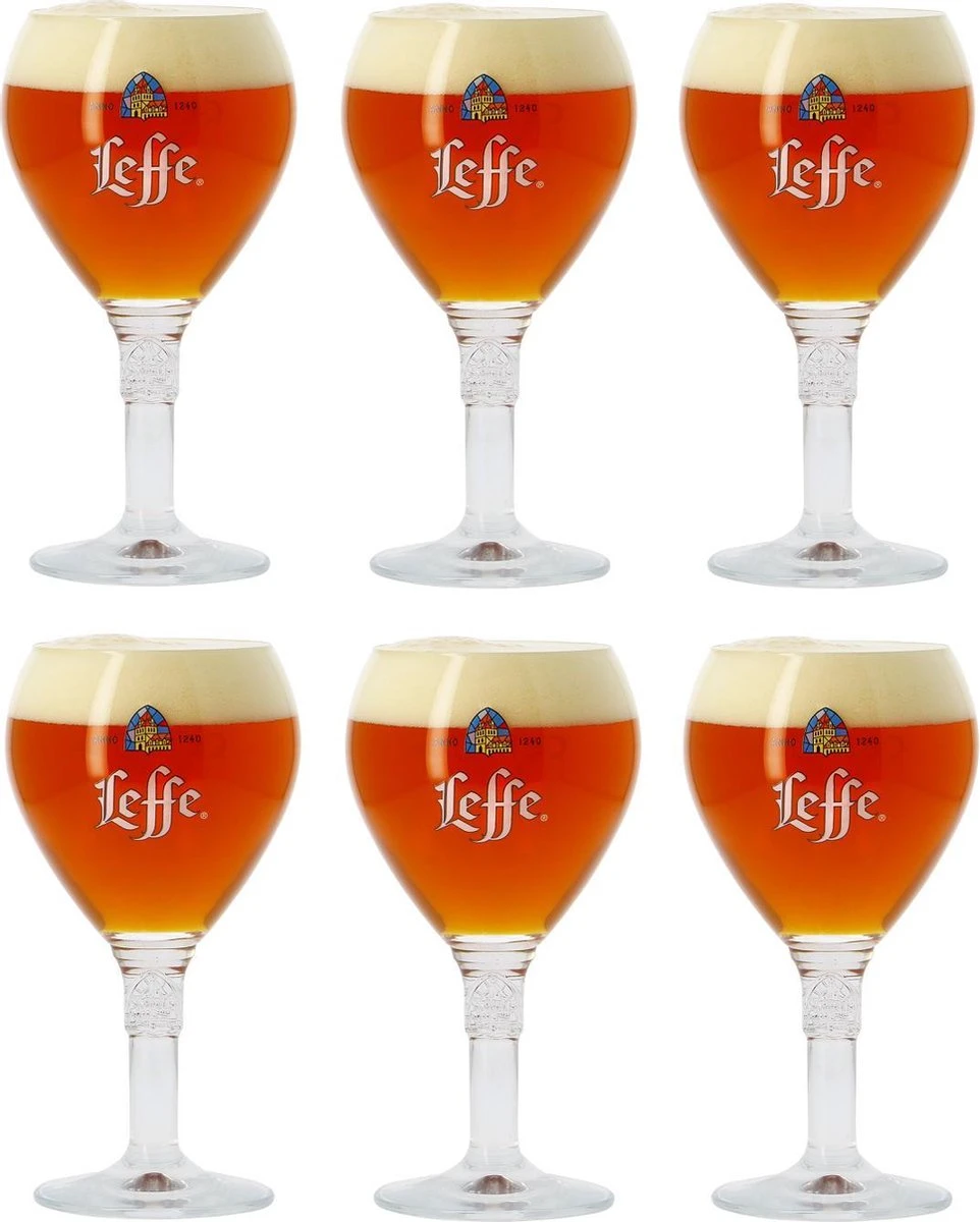 Leffe Bierglazen 250 Ml - 6 Stuks 2 Leffe Bierglazen 250 Ml - 6 Stuks - Afbeelding 2