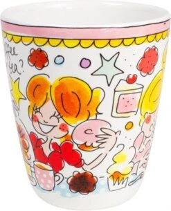 Blond Amsterdam Even Bijkletsen Mok 350 Ml - Roze Rand 9 Blond Amsterdam Even Bijkletsen Mok 350 Ml - Roze Rand -Huishoudelijk Serviesgoed 972x1200 6