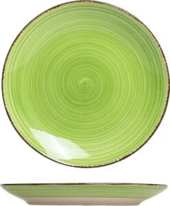 Ontbijtbord (6 Stuks) - Groene Tinten - 19cm - Aardewerk -Huishoudelijk Serviesgoed 989x1200 4