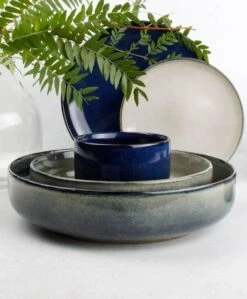 S&P MERIDIAN Diep Bord Ø 17,5cm Grijsgroen (set/4) -Huishoudelijk Serviesgoed 990x1200 3