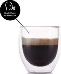 GLAEZ® Dubbelwandige Theeglazen - Set Van 6 Glazen - Latte Macchiato Koffieglazen - Koffiekopjes/Theeglazen - Koffieglas Handgeblazen - Dubbelwandig Koffieglazen - Vaatwasserbestendig - Topcadeaus - Cadeau Voor Haar - 250 Ml - Set Van 6 Glazen -Huishoudelijk Serviesgoed 996x1200 2