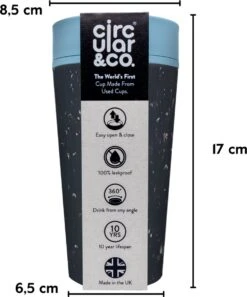 RCUP 340 Ml - Zwart/Blauw Black And Teal -Huishoudelijk Serviesgoed 999x1200 1