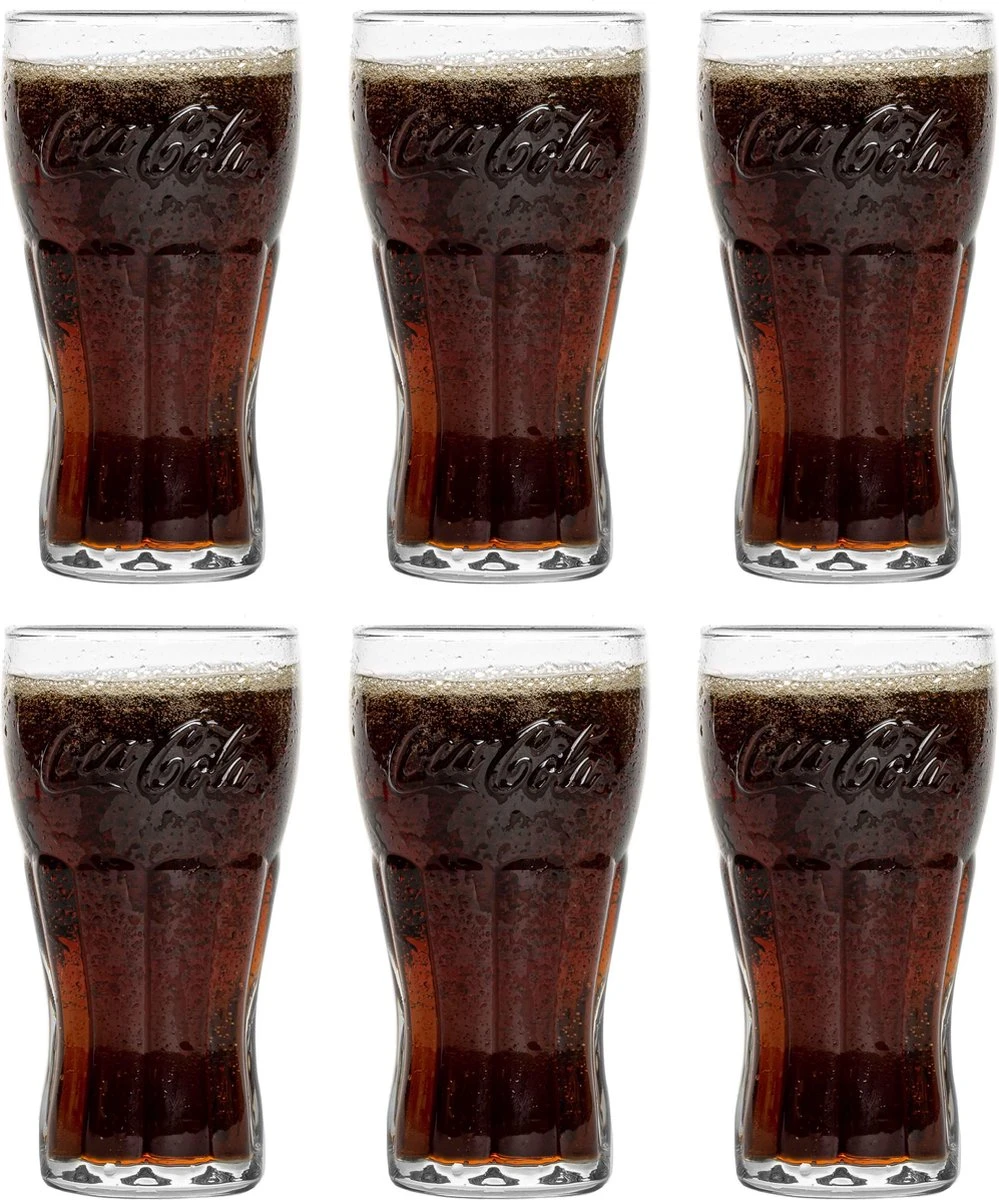 Coca-Cola Coca Cola Glas Contourglazen 27cl Doos 6 Stuks 2 Coca-Cola Coca Cola Glas Contourglazen 27cl Doos 6 Stuks - Afbeelding 2